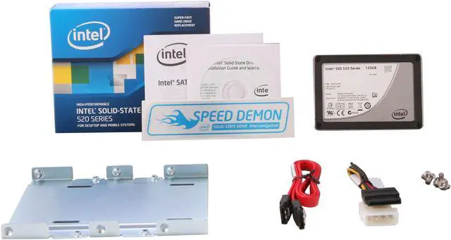 Alt view image 6 of 6 - Intel 520 Series Cherryville 2.5" 120GB SATA III MLC Internal Solid State Drive (SSD) SSDSC2CW120A3K5