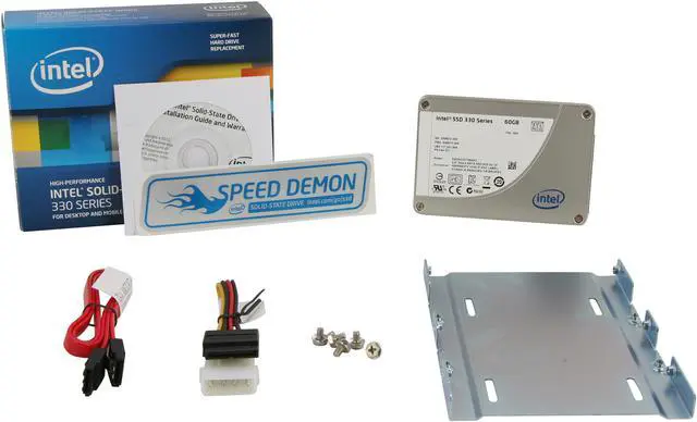 Alt view image 6 of 6 - Intel 330 Series Maple Crest 2.5" 60GB SATA III MLC Internal Solid State Drive (SSD) SSDSC2CT060A3K5