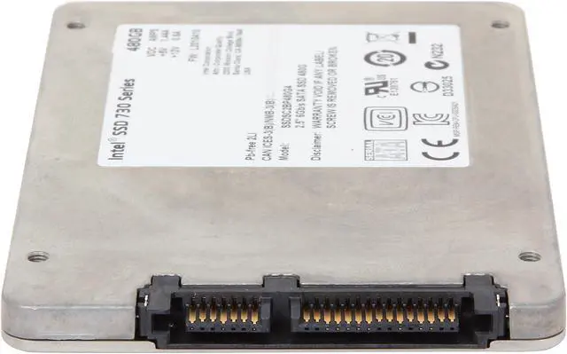 Alt view image 4 of 5 - Intel 730 Series 2.5" 480GB SATA 6Gb/s MLC Internal Solid State Drive (SSD) SSDSC2BP480G4R5