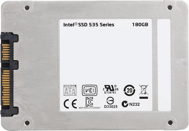 Alt view image 5 of 5 - Intel 535 Series 2.5" 180GB SATA III MLC Internal Solid State Drive (SSD) SSDSC2BW180H601