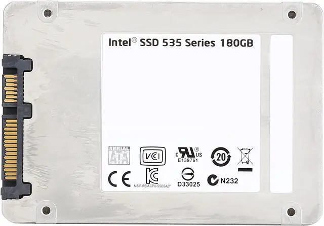 Alt view image 5 of 5 - Intel 535 Series 2.5" 180GB SATA III MLC Internal Solid State Drive (SSD) SSDSC2BW180H6R5