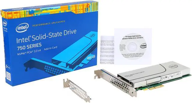 Alt view image 5 of 5 - Intel 750 Series AIC 800GB PCI-Express 3.0 x4 MLC Internal Solid State Drive (SSD) SSDPEDMW800G4X1