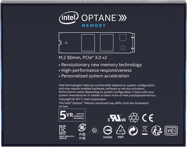 Alt view image 17 of 18 - Intel Optane Memory - M.2 2280 16GB PCIe NVMe 3.0 x2 Memory Module/System Accelerator - MEMPEK1W016GAXT