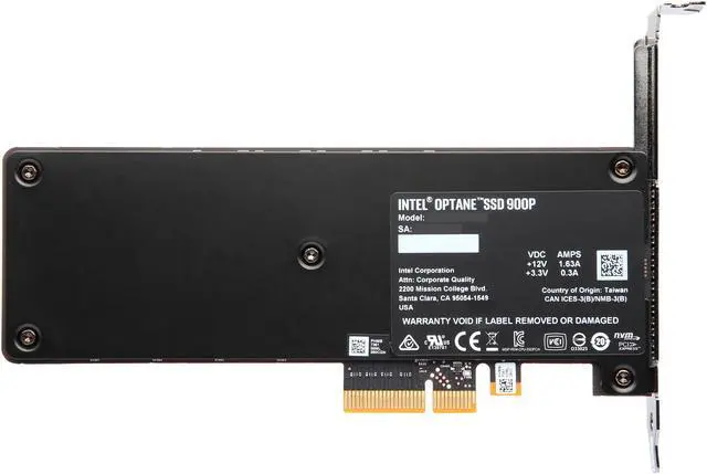 Alt view image 4 of 5 - Intel Optane SSD 900P (480GB, AIC PCIe 3.0 x4, 20nm, 3D XPoint)