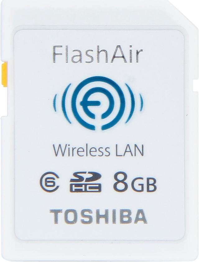 Toshiba FlashAir 8GB Wireless Flash Memory SD Card Model PFW008U 