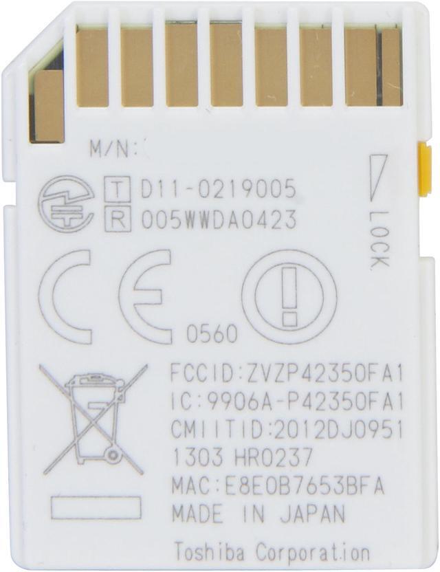 Alt view image 3 of 4 - Toshiba FlashAir 8GB Wireless Flash Memory SD Card Model PFW008U-1ABW