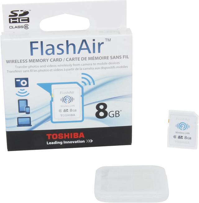 Alt view image 4 of 4 - Toshiba FlashAir 8GB Wireless Flash Memory SD Card Model PFW008U-1ABW