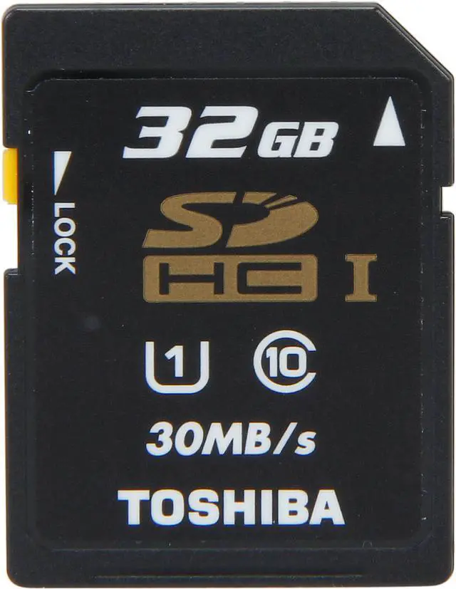 Main image of Toshiba 32GB Secure Digital High-Capacity (SDHC) Flash Card Model PFS032U-1DCK
