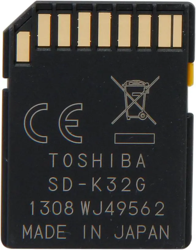 Alt view image 3 of 4 - Toshiba 32GB Secure Digital High-Capacity (SDHC) Flash Card Model PFS032U-1DCK