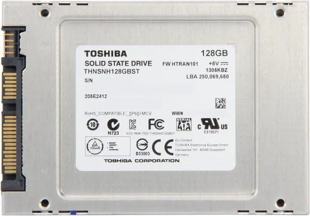 Alt view image 3 of 6 - Toshiba Q Series 128GB SATA III Internal Solid State Drive (SSD) HDTS212XZSTA