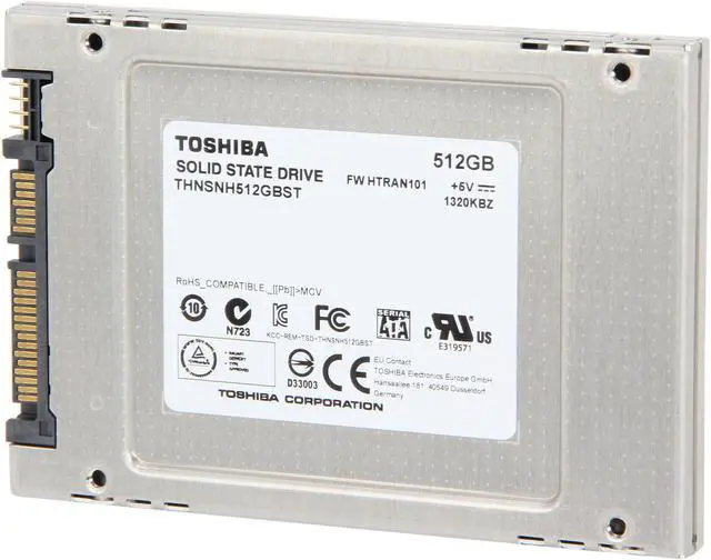 Alt view image 2 of 6 - Toshiba 512GB SATA III Internal Solid State Drive (SSD) HDTS251XZSWA