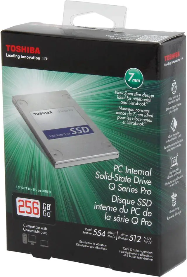 Alt view image 5 of 5 - Toshiba Q Series Pro 2.5" 256GB SATA III Internal Solid State Drive (SSD) HDTS325XZSTA