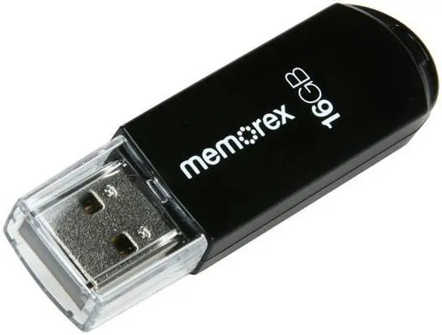 Main image of Memorex Mini TravelDrive 16GB USB 2.0 Flash Drive (Black) 98180