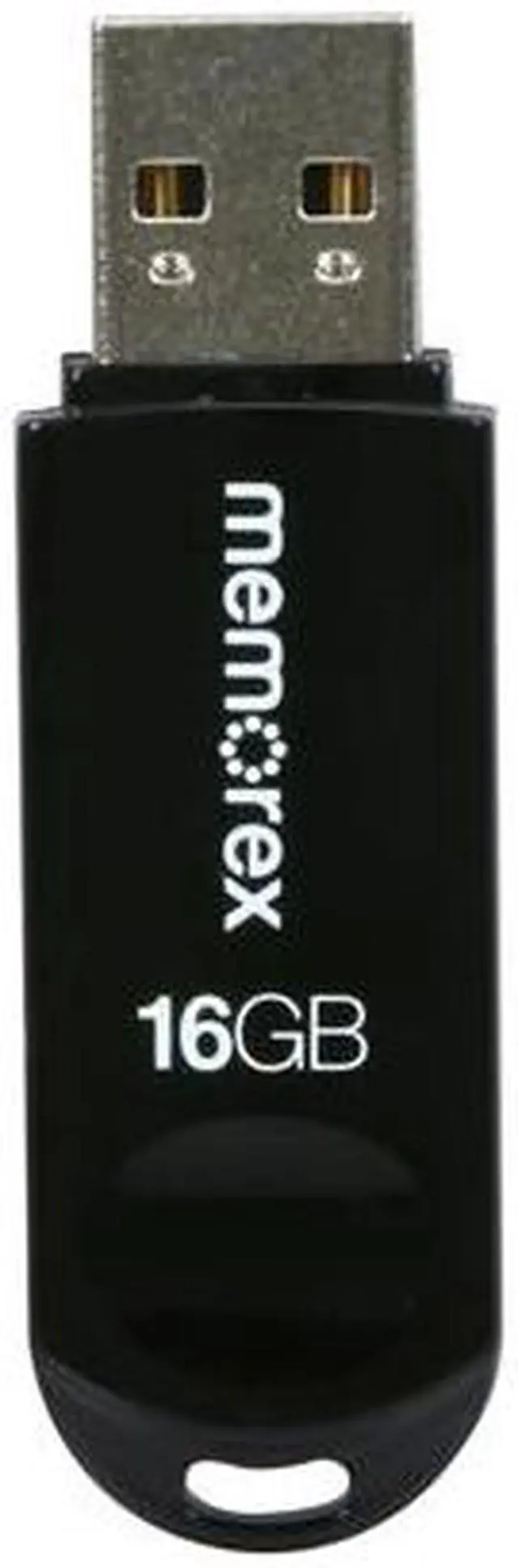 Alt view image 3 of 6 - Memorex Mini TravelDrive 16GB USB 2.0 Flash Drive (Black) 98180