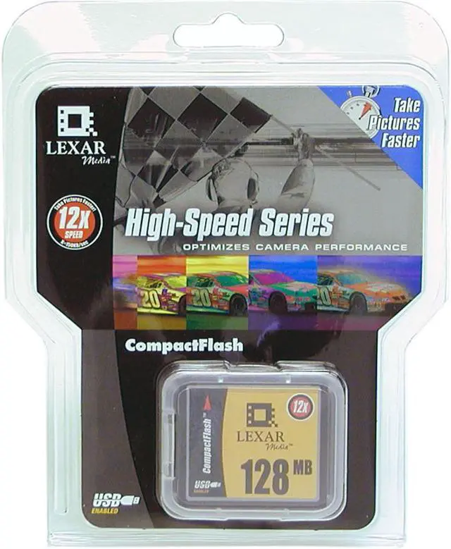 Main image of Lexar 128MB Compact Flash (CF) Flash Media Model CF128-12-251