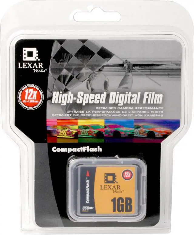 Main image of Lexar 1GB Compact Flash (CF) Flash Media Model CF1GB-12-251