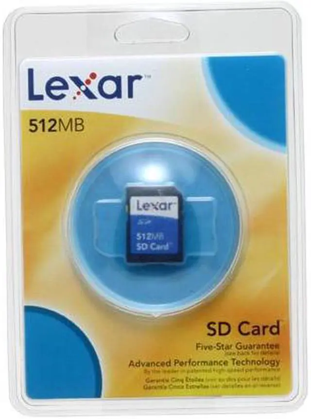Alt view image 2 of 3 - Lexar 512MB Secure Digital (SD) Flash Card Model SD512-231