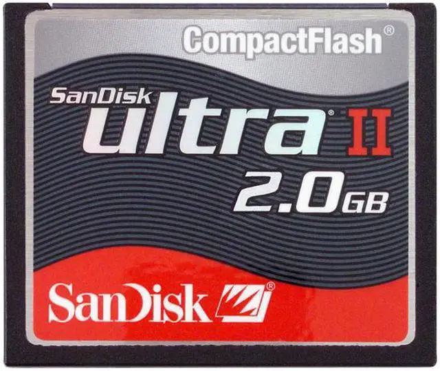 Main image of SanDisk Ultra II 2GB Compact Flash (CF) Flash Card Model SDCFH-2048-901