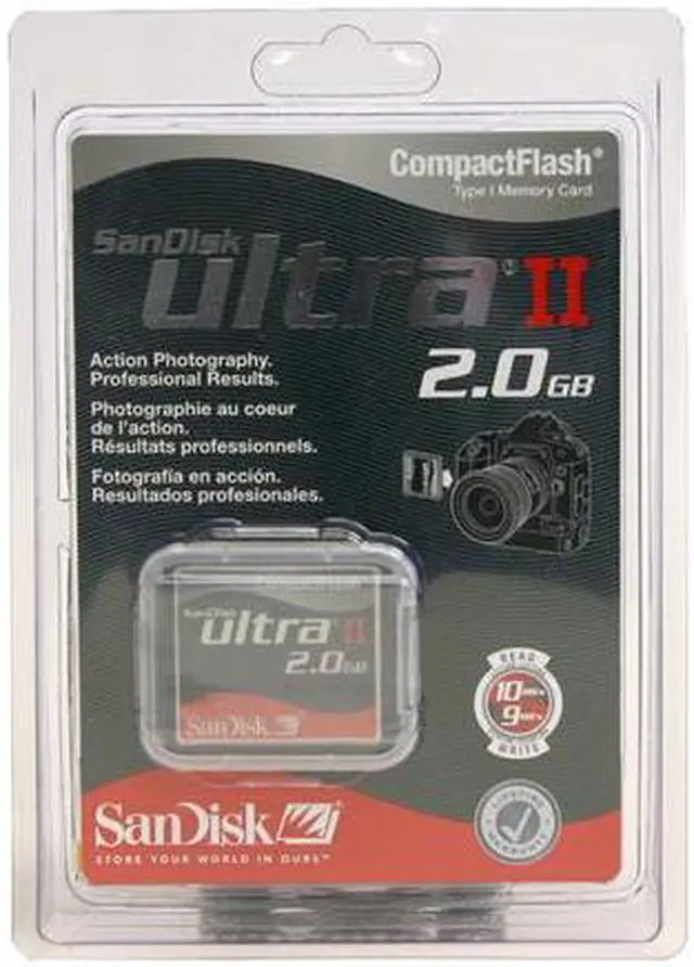 Alt view image 2 of 3 - SanDisk Ultra II 2GB Compact Flash (CF) Flash Card Model SDCFH-2048-901
