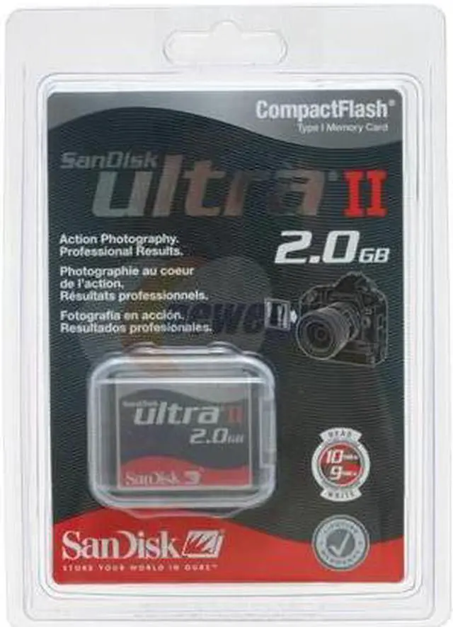 Alt view image 2 of 3 - SanDisk Ultra II 2GB Compact Flash (CF) Flash Media Model SDCFH2048901