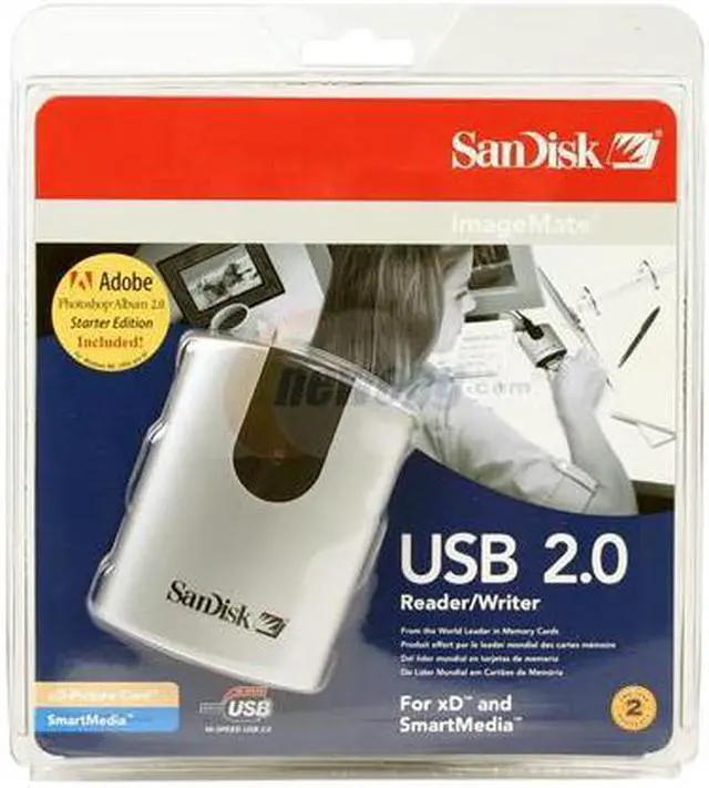 SanDisk SDDR-95-A15 2-in-1 USB 2.0 Card Reader - Newegg.com