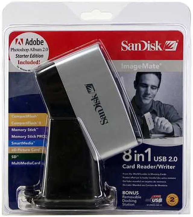 Main image of SanDisk SDDR-88-A15 8-in-1 USB 2.0 Card Reader