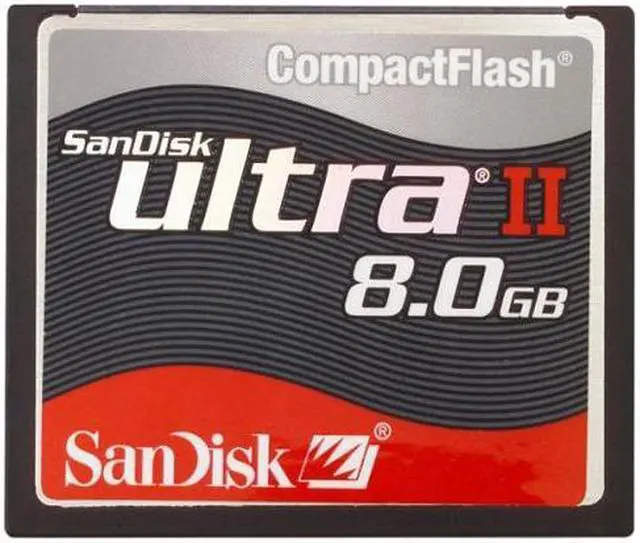 Main image of SanDisk Ultra II 8GB Compact Flash (CF) Flash Card Model SDCFH-8192-901