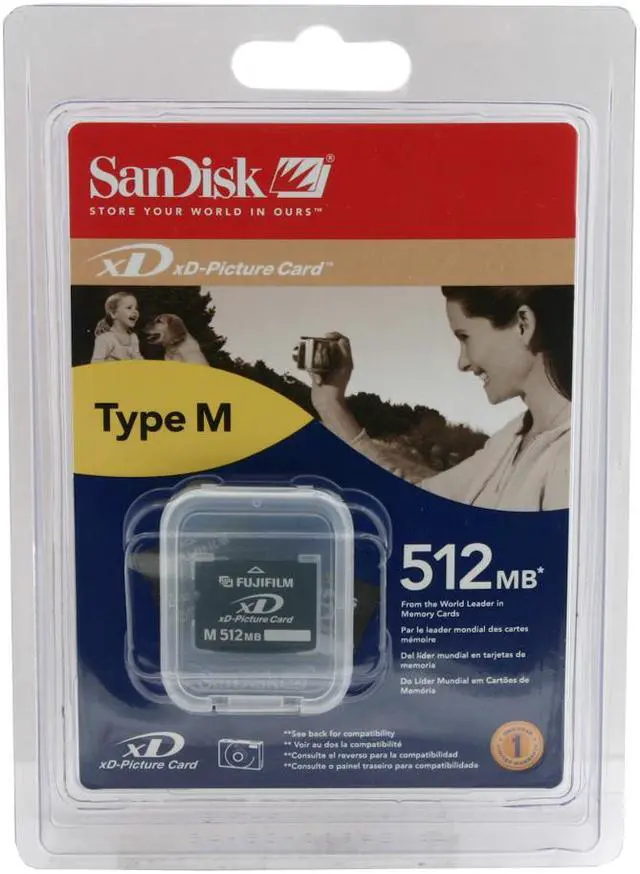 Main image of SanDisk Type M 512MB xD-Picture Flash Card Model SDXDM-512-A10