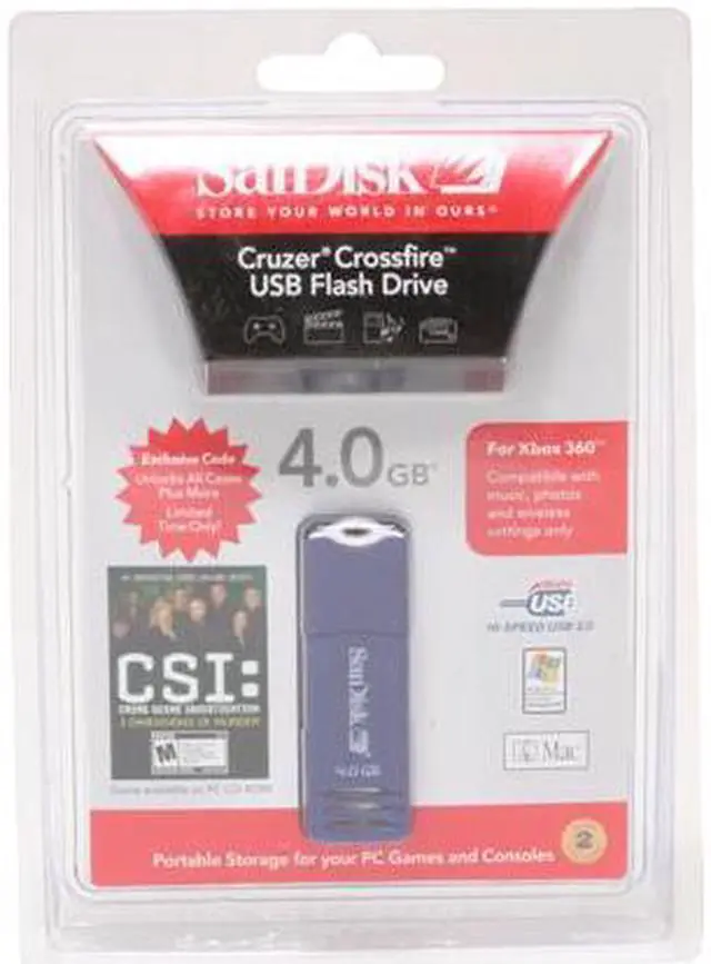 Main image of SanDisk Cruzer Crossfire 4GB Flash Drive (USB2.0 Portable) SDCZG-4096-A10