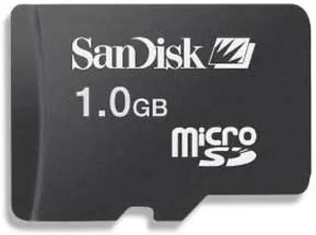 Main image of SanDisk 1GB MicroSD Flash Card Model SDSDQ-1024-A10M
