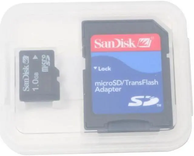 Alt view image 2 of 2 - SanDisk 1GB MicroSD Flash Card Model SDSDQ-1024 - OEM