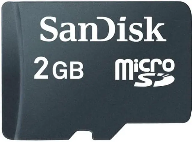 Main image of SanDisk 2GB MicroSD Flash Card Model SDSDQ-2048-A11M