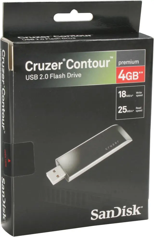 Alt view image 6 of 6 - SanDisk Contour 4GB Flash Drive (USB2.0 Portable) SDCZ8-4096-A75