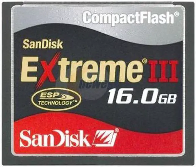 Main image of SanDisk Extreme III 16GB Compact Flash (CF) Flash Card Model SDCFX3-16384-901