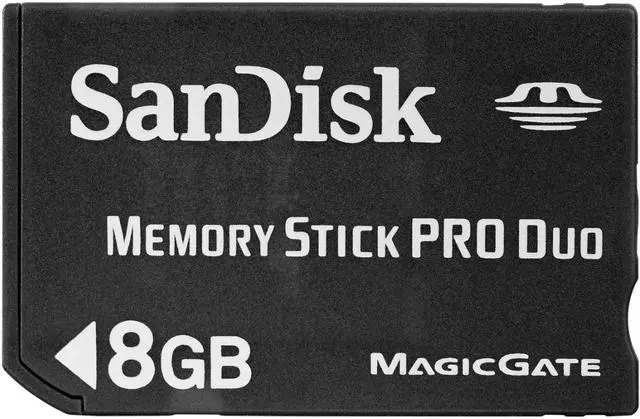 Main image of SanDisk 8GB Memory Stick Pro Duo (MS Pro Duo) Flash Card Model SDMSPD-8192-A11