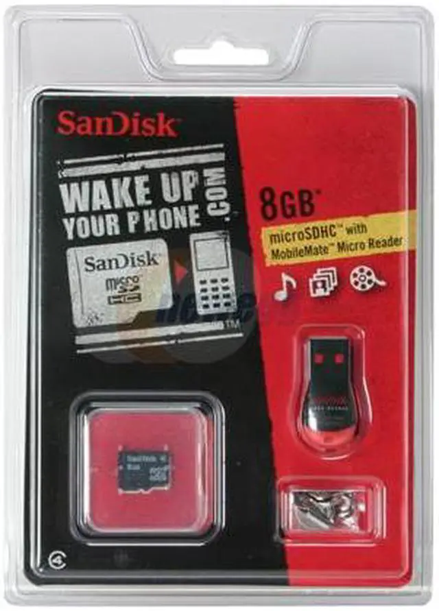 Alt view image 2 of 2 - SanDisk 8GB microSDHC Flash Card Model SDSDQR-8192