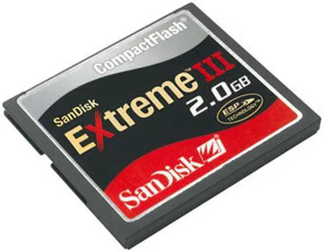 Alt view image 3 of 4 - SanDisk Extreme III 2GB Compact Flash (CF) Flash Card Model SDCFX3002GA21