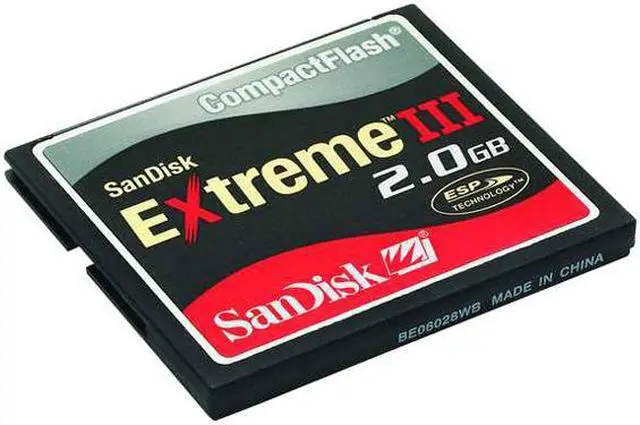 Alt view image 2 of 4 - SanDisk Extreme III 2GB Compact Flash (CF) Flash Card Model SDCFX3002GA21