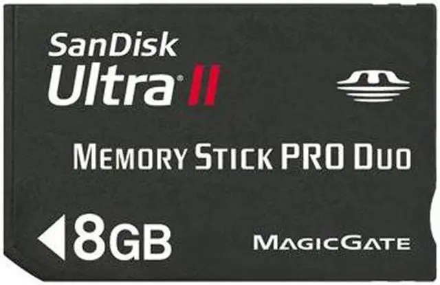 Main image of SanDisk Ultra II 8GB Memory Stick Pro Duo (MS Pro Duo) Flash Card Model SDMSPDH8192A11