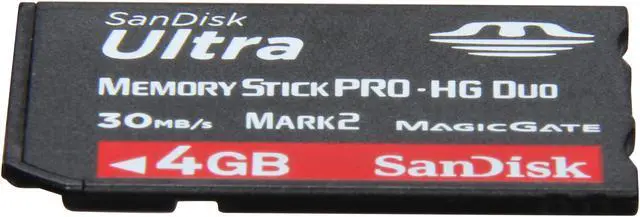 Main image of SanDisk Ultra 4GB Memory Stick PRO-HG Duo Flash Card Model SDMSPDH-004G-A11