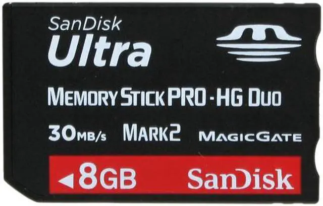 Main image of SanDisk Ultra 8GB Memory Stick PRO-HG Duo Flash Card Model SDMSPDH-008G-A11