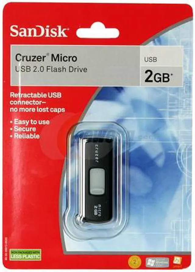 Main image of SanDisk Cruzer Micro 2GB Flash Drive (USB2.0 Portable) SDCZ6-2048-A11