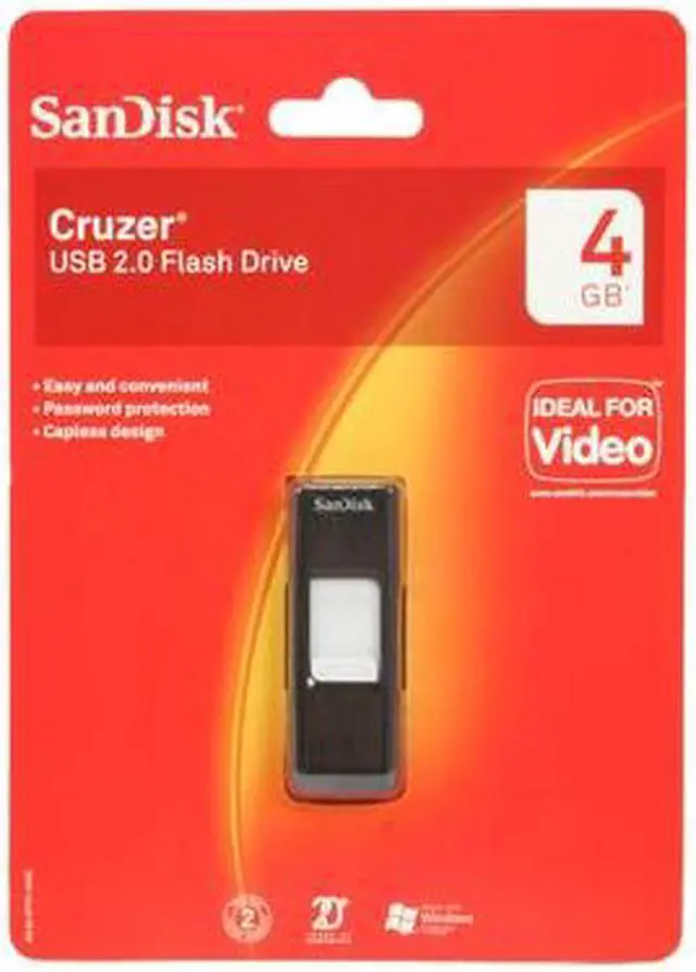 Alt view image 3 of 3 - SanDisk Cruzer 4GB Flash Drive (USB2.0 Portable) SDCZ36-004G-A11