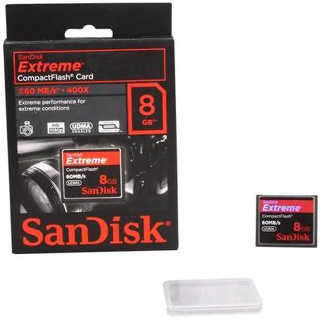 Alt view image 5 of 5 - SanDisk Extreme 8GB Compact Flash (CF) Flash Card Model SDCFX-008G-A61