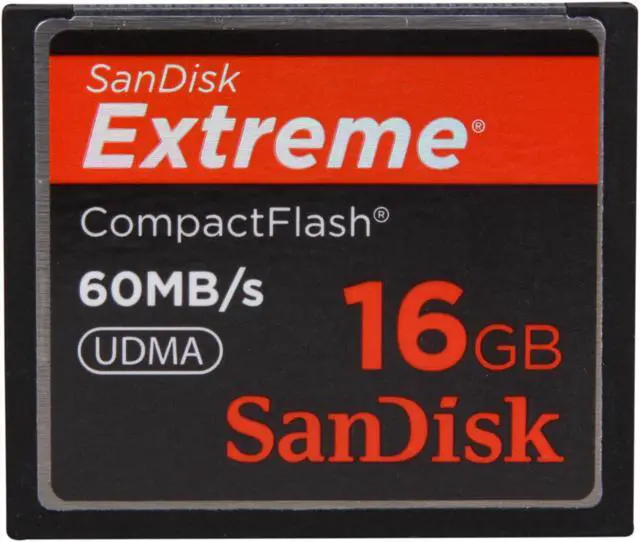 Alt view image 2 of 5 - SanDisk Extreme 16GB Compact Flash (CF) Flash Card Model SDCFX-016G-A61