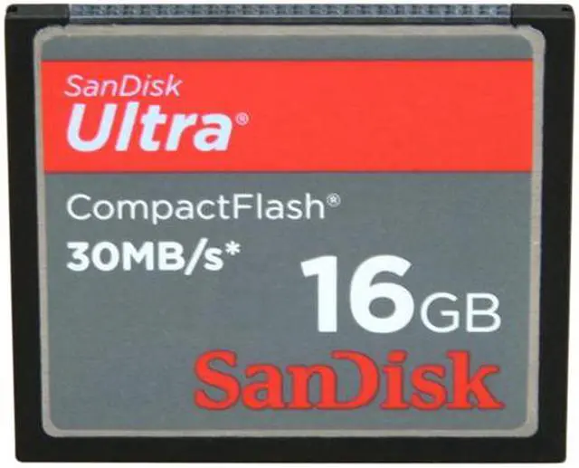 Alt view image 2 of 5 - SanDisk Ultra 16GB Compact Flash (CF) Flash Card Model SDCFH-016G-A11