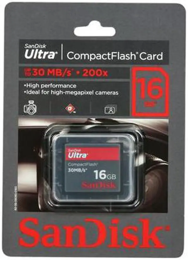 Alt view image 5 of 5 - SanDisk Ultra 16GB Compact Flash (CF) Flash Card Model SDCFH-016G-A11