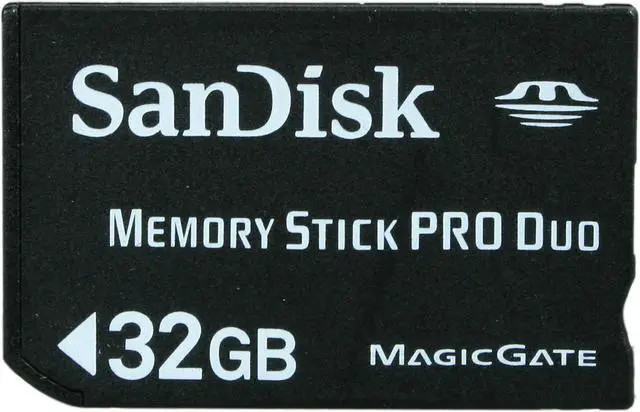 Main image of SanDisk 32GB Memory Stick Pro Duo (MS Pro Duo) Flash Card Model SDMSPD-032G-A11