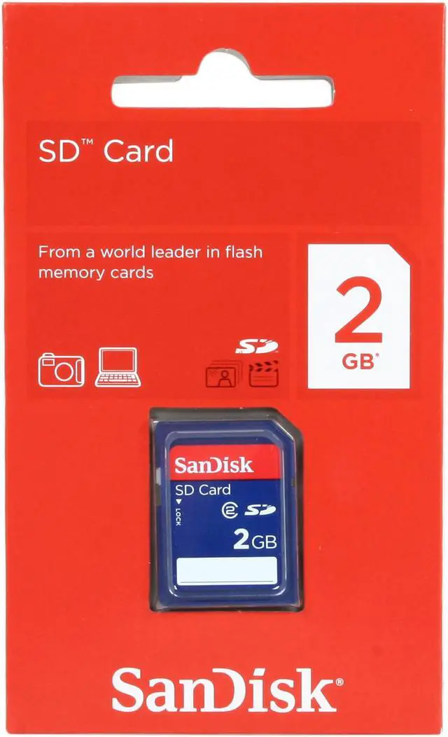 Alt view image 4 of 4 - SanDisk 2GB Secure Digital (SD) Standard SD Card Model SDSDB-2048-P36