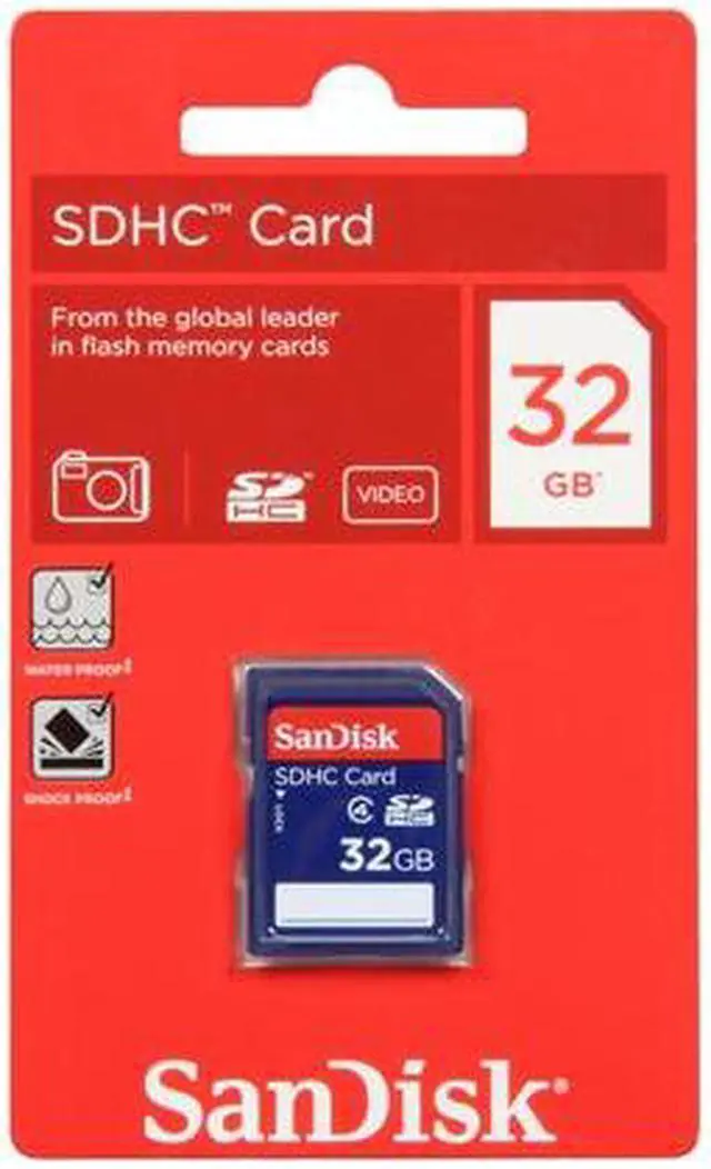 Alt view image 4 of 6 - SanDisk 32GB SDHC Memory Card Class 4 (SDSDB-032G-B35)